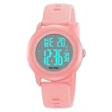SKMEI Mens Digital Sports Watches with 50M Waterproof EL Light Women Multifunction Simple Stylish Wrist Watches