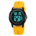 SKMEI Mens Wrist Watch, Waterproof Military Analog Digital Watches with LED Multi Time Chronograph, Stainless Steel Business Watches for Men