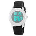 SKMEI Mens Digital Sports Watches with 50M Waterproof EL Light Women Multifunction Simple Stylish Wrist Watches