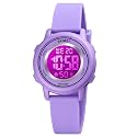 SKMEI Kids Digital Watch Waterproof Sport Outdoor Watch with Colorful Backlight Alarm Date Chronograph Countdown for Ages 3-15 Boys Girls Gift