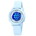 SKMEI Mens Wrist Watch, Waterproof Military Analog Digital Watches with LED Multi Time Chronograph, Stainless Steel Business Watches for Men