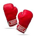SKMT 10oz 12oz Boxing Gloves for Training Punching Sparring Punching Bag Boxing Bag Gloves Punch Bag Mitts Muay Thai Kickboxing MMA Martial Arts Workout (Red White Cotton Filling, 12 Oz)
