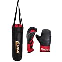 SKMT Never Lose Until You Win Kids Boxing Kit Set, Punching Bag with Punching Gloves (2-8 Years) (Black)