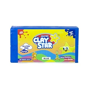 skoodle clay star blue clay bar 454gm for modelling amp sculpting scented clay non-toxic for 3 years gift for kids