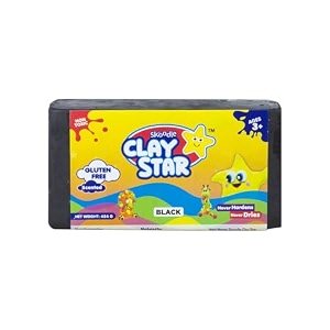 skoodle clay star black clay bar 454gm for modelling amp sculpting scented clay non-toxic for 3 years gift for kids