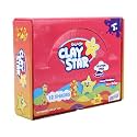 SKOODLE Clay Star, Set of 12 Multicolor Reusable & Non Toxic Clays for Kids (160 GMS Each) Never-Dries, Never-Hardens, Creative Art Crafts Gift for Kids, for 3+ Years