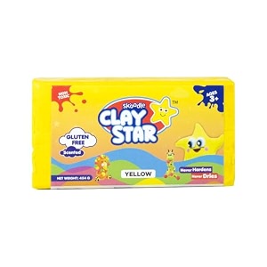 skoodle clay star yellow clay bar 454gm for modelling amp sculpting scented clay non-toxic for 3 years gift for kids