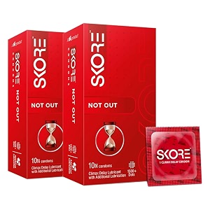 skore condoms - 10 count pack of 2 not out