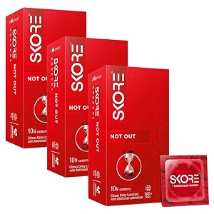 skore not out pack of 3 concealedconfidential packaging condom set of 3 30s