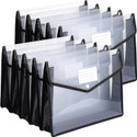 Skrill Plastic Envelope Folder,Transparent Poly-Plastic A4 Documents File Storage Bag With Snap Button Certificate File Holder/Document Folder For Certificates A4 Size/Legal/Brief Bag For Document