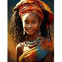 SKRYUIE 5D African Man Diamond Painting Kits - DIY Diamond Art Kits for Adults African American, Full Round Drill - Crystal Cross Stitch - Adults Craft for Wall &amp; Office Decor - 12x16 inch 4