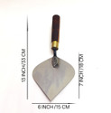 SKS AGRICO Iron Masonry Trowel (Rajmistri Karni) for Cement Plaster & Brick Work Stainless Steel Trowel