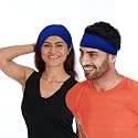 Skudgear Multipurpose Double Sided Vented Headband Anti Slip Yoga Sport Athletic Hair Band for Men and Women (Model 3)