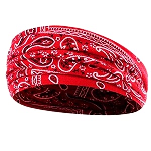 skudgear by 10 club great lightweight headband workout sweatbands for men amp women red one size 1pc sports unisex hair band