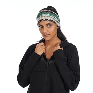 skudgear by 10 club unisex wearability polyester headband workout sweatband for unisex blue x green one size 1pc