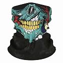Skull Face Mask Motorcycle Face Masks Ghost Mask Half Face Scary Halloween Mask with Skeleton Jaw Design