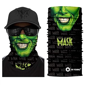 skull face sun mask neck gaiter headwear magic scarf headband for fishinghunting