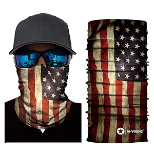 skull face sun mask neck gaiter headwear magic scarf headband for fishinghunting