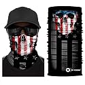 Skull Face Sun Mask, Neck Gaiter, Headwear, Magic Scarf, Headband for Fishing，Hunting