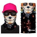 Skull Face Sun Mask, Neck Gaiter, Headwear, Magic Scarf, Headband for Fishing，Hunting