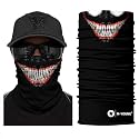 Skull Face Sun Mask, Neck Gaiter, Headwear, Magic Scarf, Headband for Fishing，Hunting