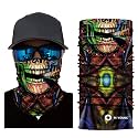 Skull Face Sun Mask, Neck Gaiter, Headwear, Magic Scarf, Headband for Fishing，Hunting