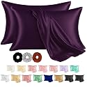 SKVM Satin Silk Pillow Covers Set of
