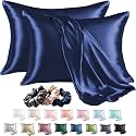 SKVM Satin Silk Pillow Covers Set of