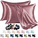 SKVM Satin Silk Pillow Covers Set of