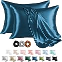 SKVM Satin Silk Pillow Covers Set of