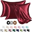 SKVM Satin Silk Pillow Covers Set of