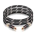 SKW Audiophile Digital Coaxial Subwoofer RCA Cable Locking Plugs 3.2ft/1m