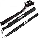 Sky- 3 in 1 ESD Anti Static Tweezers with Brush for Mother and Pcb Cleaning Brush