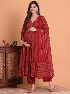 sky fab Women Kurta Pant Dupatta Set