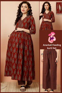sky fab Women Kurta Pant Set