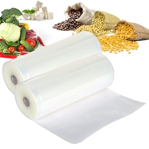 vacuum sealer roll 17cm x 5 meter  food grade bpa free  cut-to-size vacuum bag roll  textured embossed strong seal  compatible with all vacuum sealer machines  airtight fresh food storage