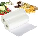Vacuum Sealer Roll 20cm x 5 Meter | Food Grade BPA Free | Cut-to-Size Vacuum Bag Roll | Textured Embossed Strong Seal | Compatible with All Vacuum Sealer Machines | Airtight Fresh Food Storage
