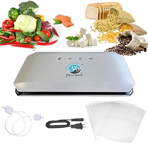 dz320-a vacuum sealer machine for packing automatic wet amp dry sealing machine for food packets compact design packing machine with extra 15 vacuum bags