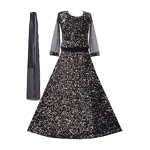 Sky Heights Girls Lehenga Choli Set