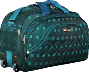 sky script 65l unisex polyester travel suitcase bags with 2 wheels expandable  check-in suitcase 2 wheels - 21 inch