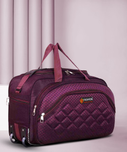 sky sixt4 75 l strolley duffel bag - 22 inch travel - purple - large capacity