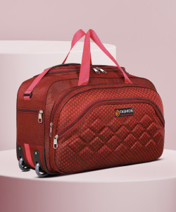 sky sixt4 75 l strolley duffel bag - 75 ltr 22 inch-duffel travel bag - red - large capacity