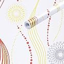 SKY WALLS® 3D Wallpaper- Living Room Stylish Wall Sticker- Embossed Wallpapers for Home - Kitchen - Self Adhesive Wallpaper - Wall Stickers for Bedroom (40cm x 500cm) (21.5 Sqft) [727]