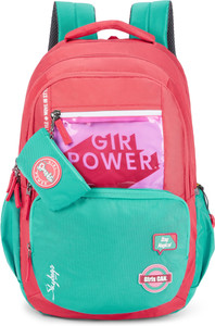 skybags polyester 35l drip nxt 02 backpack with coin pouch pink 35 l backpack