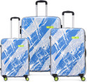 SKYBAGS Stroke Neo Printed Hard Side Trolley Bag Lightweight, Stylish Travel Luggage Cabin & Check-in Set 8 Wheels - 30 Inch