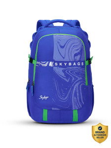 skybags vesper 40l laptop backpack with rain cover - blue 40 l laptop backpack