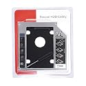 SKYCELL Caddy for SSD & HDD for Optical Bay 2nd Hard Drive Caddy, Caddy 9.5mm for Laptop