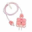 SKYCELL Charger Case Cover with Full Cable Protector 3D Cute Pattern Compatible for iPhone Charger Only 18W &amp; 20W iPhone 16,iPhone 13,iPhone 15,iPhone 14 (Pink Bowl)