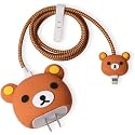 SKYCELL Charger Case Cover with Full Cable Protector 3D Cute Pattern Compatible for iPhone Charger Only 18W &amp; 20W iPhone 16,iPhone 13,iPhone 15,iPhone 14 (Brown Bear)