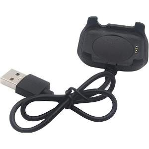 skycell magnetic watch charging holder 2 pin cable compatible for t55  t500 watch cablet55t500 charger 4mm adapter length 20 cm for smartwatch square chargerblack